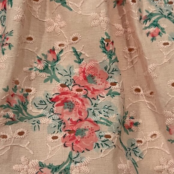 Janie and Jack Sleeveless Floral Eyelet Tiered Dress, Crystal Rose, 4 - Picture 7 of 10